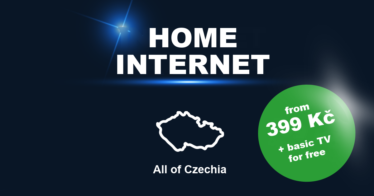 Home internet, all of Czechia